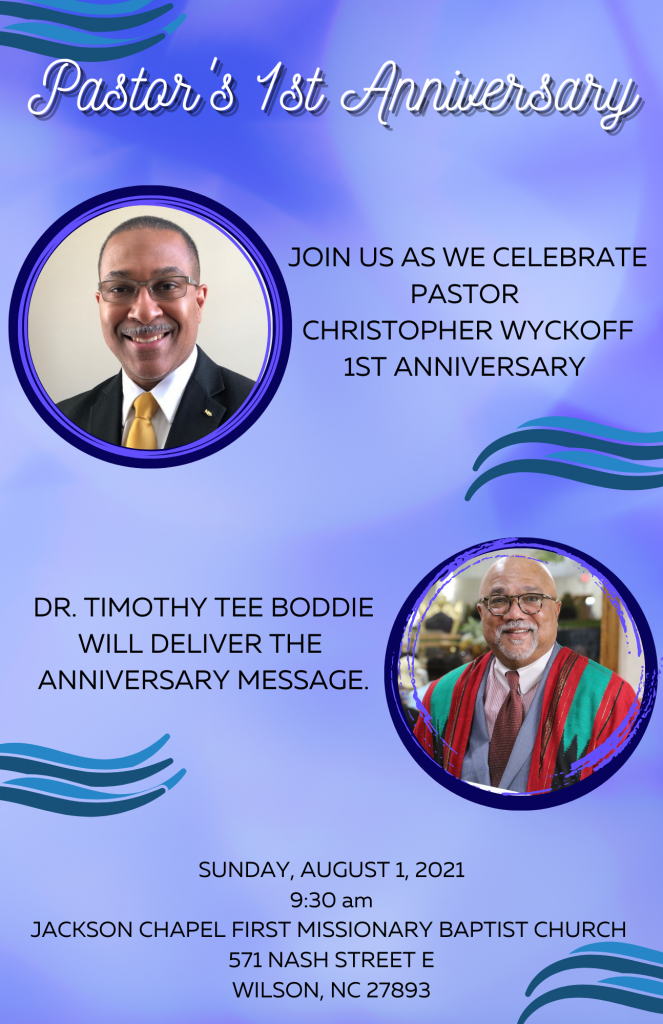 Pastor's 1st Anniversary